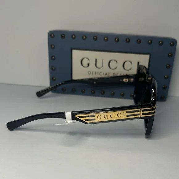 New- Authentic Gucci Sunglasses Men's GG0979S 001 Black/Grey 59-15-140mm